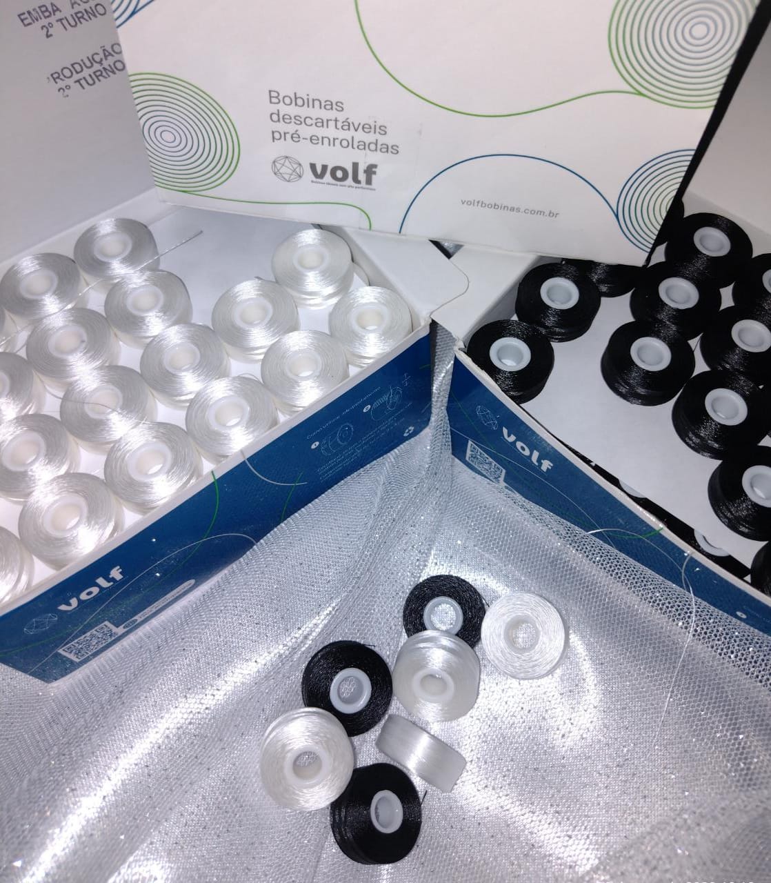 Bobinas Cheias Descartáveis BRANCAS c/144 - Imagem 2