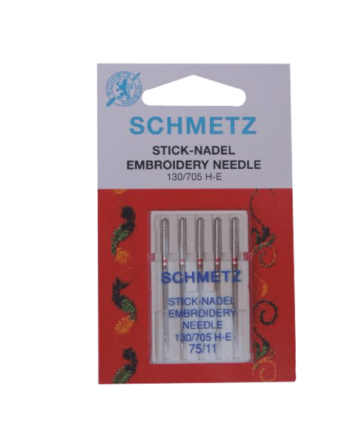 Agulha bordado 75/11 ponta bola