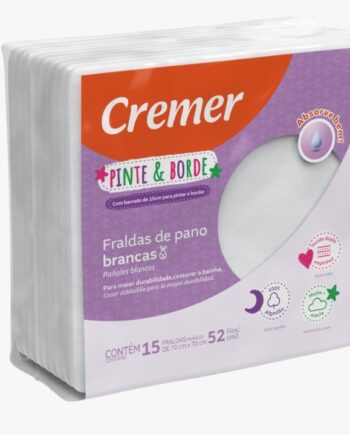 Fralda Cremer 52 fios - Pinte Borde c/15