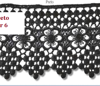 Guipuir preto 6,5cm -Trader 52322