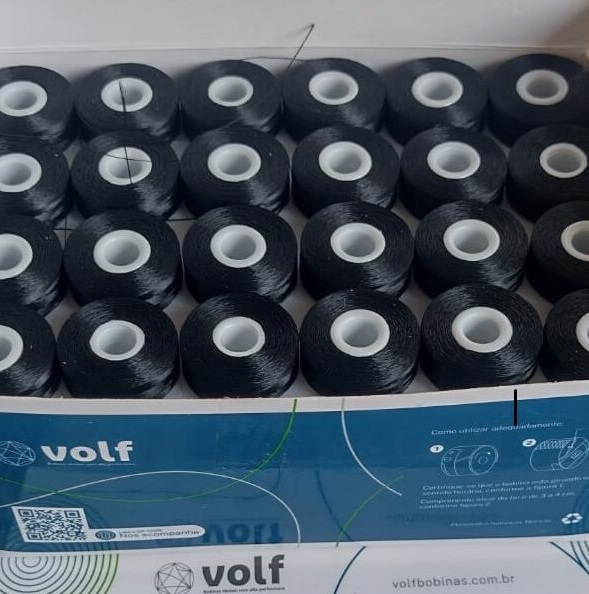 Bobinas Cheias Descartáveis pretas