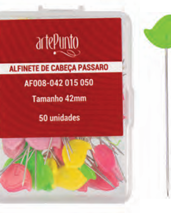 Alfinete caixa c/50 passaro Arte Punto