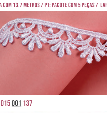 Guipir GP033, 1,5cm x 13,7m branco