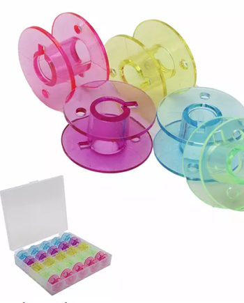 Caixa c/25 bobinas plásticas altas