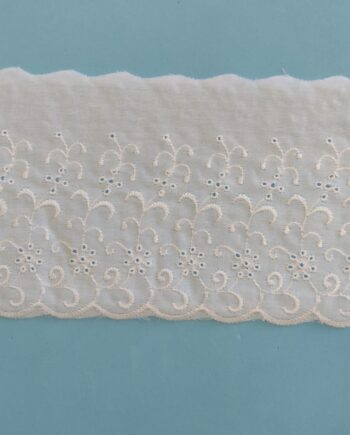 Bordado Inglês F15573 - 11cm -branco