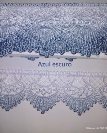 Guipuir tingido degradê 6,5 cm