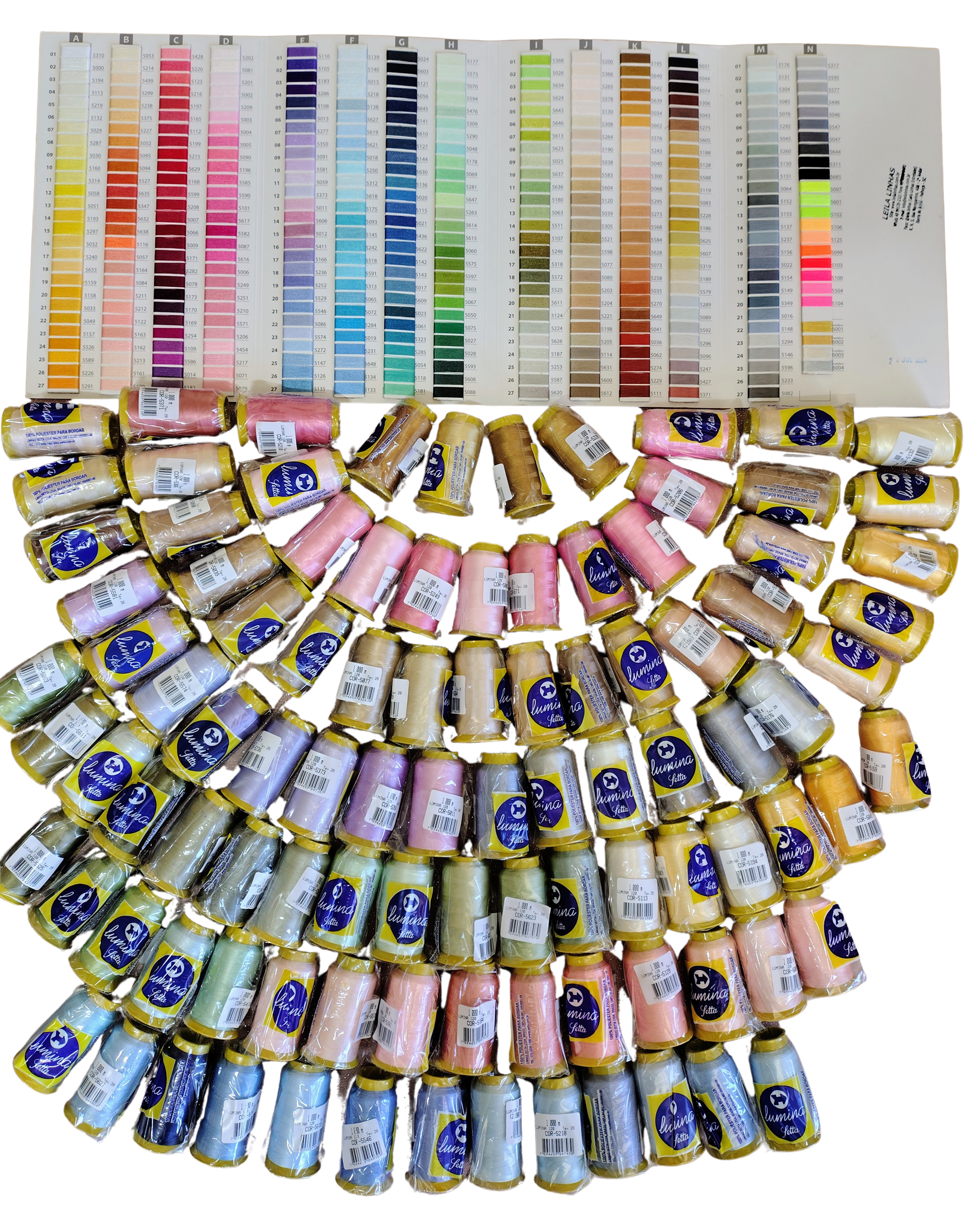 100 Cores Candy Color (pastel) 1000 metros Setta Lumina